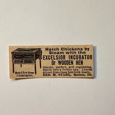 Geo. H. Stahl Excelsior Incubator Quincy IL 1906 Minneapolis Ad 5AL1-S24 picture