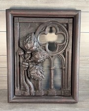 Vintage 1999 Casey Collection Gothic Medieval Knight Wall Plaque Castle Decor picture