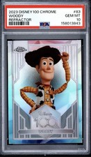 2023 Topps Chrome Disney 100 Woody #83 Refractor PSA 10 🔥RARE🔥 Pop 52 picture