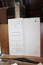 1937 Greensboro NC Southeastern Air Express Railway Rates Schedule picture