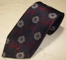 Nishijin-Ori/Nishijin Textile Kyoto Rainbow Silk 100% Grey Black Tie JP USED K picture
