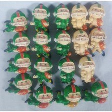 Set of (18) Vintage 1960s Kitschy Football Player Christmas Ornaments Japan picture