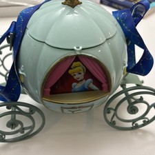 Disney Cinderella's Carriage Popcorn Bucket Souvenir with Strap picture
