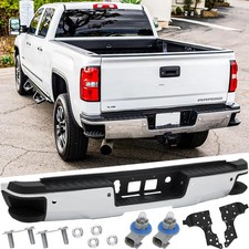 Rear Steel Step Bumper Assembly for 2014-2018 Chevy Silverado 1500 & GMC Sierra picture