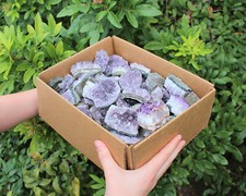 Wholesale Amethyst Cluster Box - CLEARANCE Lots of CRAZY CHEAP Amethyst Druze picture