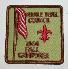 1966 Camporee Middle Tennessee Council  Patch Boy Scout MC4 picture