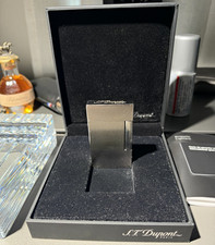 S.T. Dupont Ligne 2 Perfect Ping Diamond Head Palladium Lighter Full Set. picture