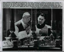 1958 Press Photo O'Hara, Magenbach reading the Gospel of the Mass - nef10549 picture