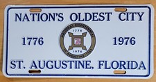 1976 St Augustine Fla Bicentennial License Plate Nations Oldest City picture