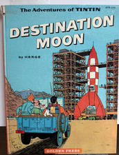 Hergé The Adventures Tintin Destination Moon Golden Press 1st 1960 picture