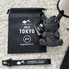 Pokémon x Fragment Design Pikachu Plush Keychain Thunderbolt Project w/ Bag V1 picture