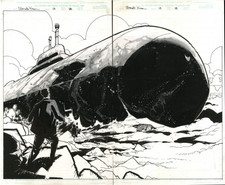 Chris Bachalo Original Art - Ultimate X-Men #18  Amazing double page splash picture