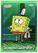 2025 Topps Chrome SpongeBob SquarePants Kelp Green Refractor #25 picture