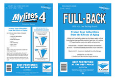 Set 200 E Gerber Mylites 4Mil Mylar Golden Age comic Bags & 200 Full Back Boards picture