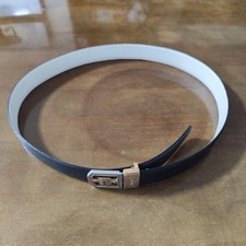 BALLY Leather Belt Black Logo Buckle Men's Designer Accessory Italy From Japan picture