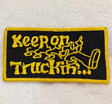 Vintage 1970s Keep On Truckin Patch R Crumb Deadstock Sew On Hippie Trucker Bike picture