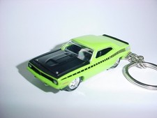 3D 70' PLYMOUTH AAR BARRACUDA CUSTOM KEYCHAIN keyring key MOPAR HEMI 1970 Cuda picture