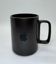 Apple HASAMI Porcelain Black Mug Japan Apple Logo 12 oz Rare Collectible picture