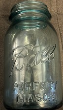 Vintage Ball mason jar Aqua blue Perfect Mason Jar antique 1923-1933 #5  picture