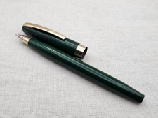Restored Vintage 1960s Sheaffer Imperial III Evergreen Touchdown Pen Fine Nib picture