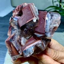 500G Rare Natural Chocolate Calcite Specimen cluster rough mineral sample picture