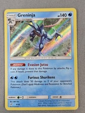 Pokémon Greninja Holo Card 9/18 2019 English TCG picture