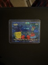 2025 Topps SpongeBob ‘We Ain’t Talking About This…’ Blue Bubble Refractor /99 picture