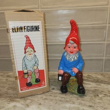 Vintage Elfin Figurine Nasco Japan Gnome with Lantern, with Original Box - Rare picture