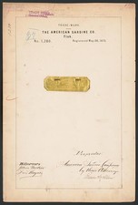 American Sardine Co 1873 Trademark Registration Boneless Sardines Fish picture