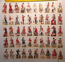 1937 Carreras Cigarettes,  History of Army Uniforms, Full Set 50 Cards VG-EX picture