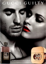 2015 • GUCCI GUILTY Print Ad • Fashion 2000s Style Red Lips GA.20 picture