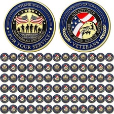80 Pcs Military Challenge Coins Veterans Appreciation Gifts for Men Classic picture