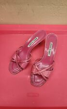 Manolo Blahnik Women's Size 39 = 8-1/2 Pink Pumps sandals picture