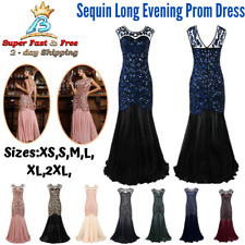 Long Evening Prom Dresses 1920s Formal Women Wedding Ball Bridesmaid Full Gown  picture