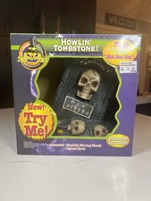 Vintage 1997 Halloween Gemmy Howlin Tombstone Sings 