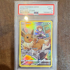 Pokémon Brilliant Stars Trainer Gallery Eevee TG11/TG30 PSA 9 Full Art picture