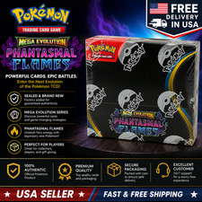 Pokemon TCG Mega Evolution Phantasmal Flames Booster Box 36 Packs Factory Sealed picture