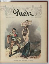 Photo:Puck Magazine Cover 1905 Labor Unions Organized Tyranny Cartoon picture
