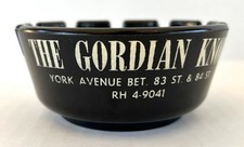 Bakelite Ashtray The Gordian Knot New York City Restaurant Vintage 1960's picture