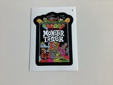 MONSTER TRASH 2024 TOPPS WACKY PACKAGES CARD, PARODY #1 GHOST VAMPIRE WEREWOLF  picture