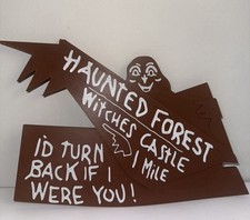Wizard Of OZ Haunted Forest 3D Logo Sign Shelf Art Wall Display Gift Wicked picture