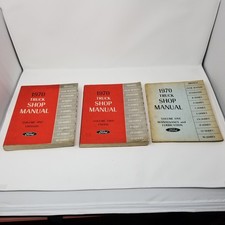 1970 Ford Truck Shop Manual Volumes  1, 2 & 5 Chassis Engine Maintenance Lubrica picture
