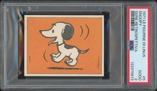 1971 L'Album Delle Figurine Di Linus Peanuts #5 Snoopy Serie Retrospettiva PSA 2 picture