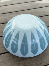 Cathrineholm Lotus Vintage Blue Enamel Bowl 9” picture