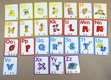 Leap Frog Letter Factory Game Replacement Letter Cards YOU PICK ~ A B C D E F... picture