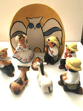Handcrafted Nativity Set from Panama ~ 9 Piece picture