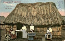 Habana Cuban Village Union Postale Universelle c1900s-10s Vintage Postcard picture
