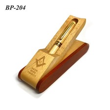 Lot of 11 Masonic Wooden Pen & Gift Box Sets Square Compass Faith Hope Charity picture