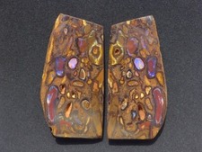 [Very Rare] 70g+55g 350ct+275ct Australian Nat Boulder Opal Split Rough Stones picture