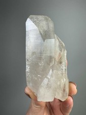 Smoky Lemurian Cluster Lodolite Inclusion Twin Quartz Crystal Point Brazil A12 picture